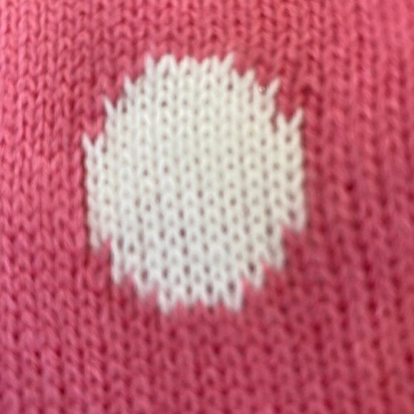 Pet  Stinky-g Pink With White Polka Dots Knitted Sweater - Picture 10 of 10